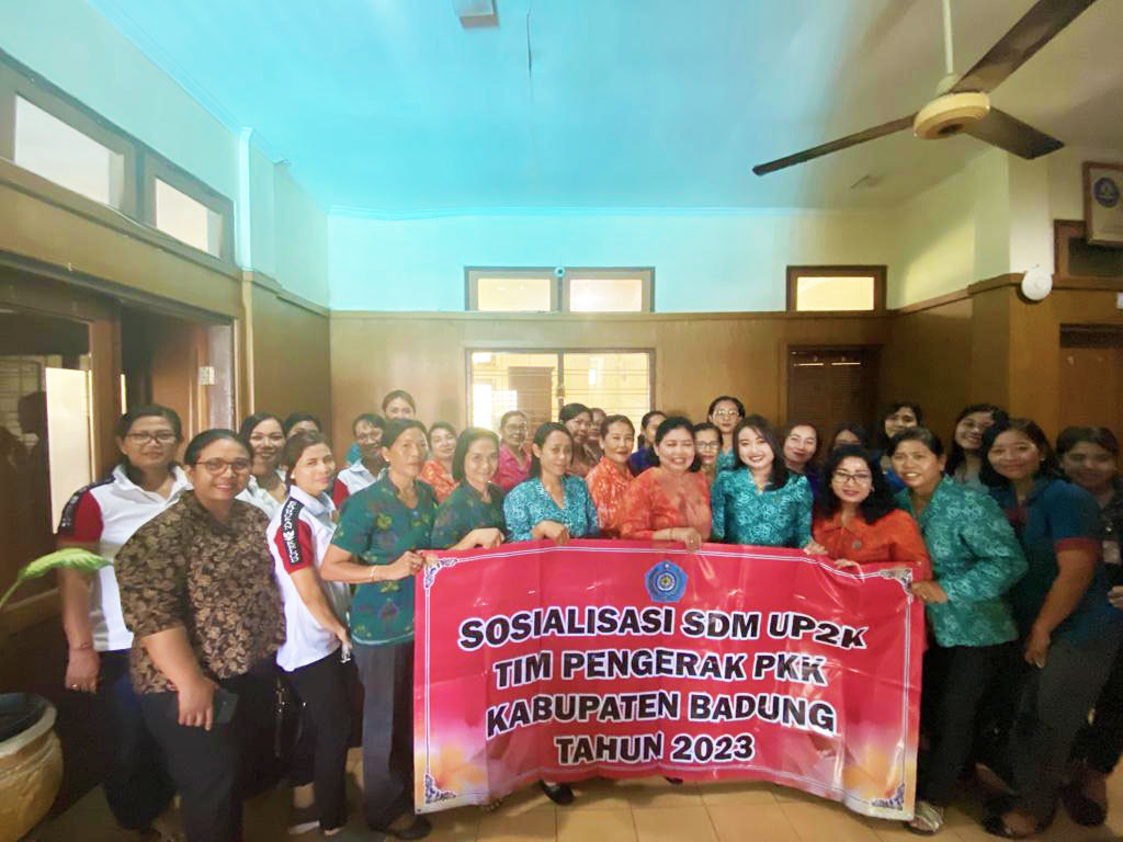 Sosialisasi SDM UP2K Di Kecamatan Kuta Utara Oleh TP PKK Kabupaten Badung